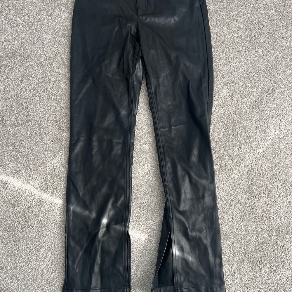 Zara Black Leather Pants